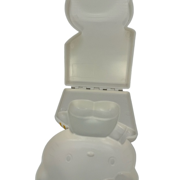 Vintage 1999 Sanrio HELLO KITTY Shaped Plastic PEN & PENCIL Storage Box 8" Case - Picture 7 of 9